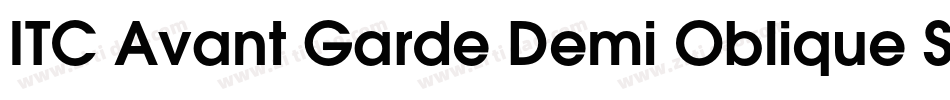 ITC Avant Garde Demi Oblique SWA字体转换